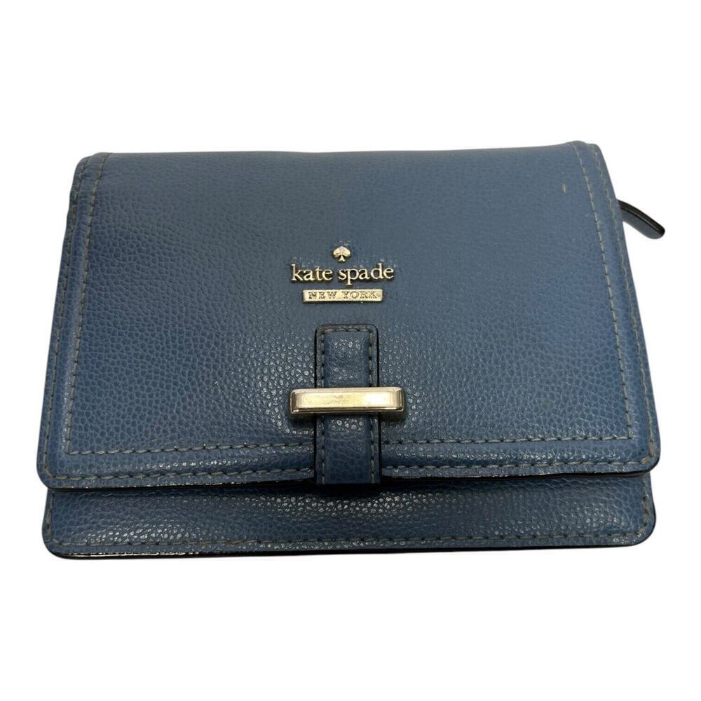 Kate Spade Blue Leather Small Wallet